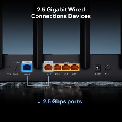 TP-Link - Dviejų juostų Wi‑Fi 7 maršrutizatorius Archer BE400