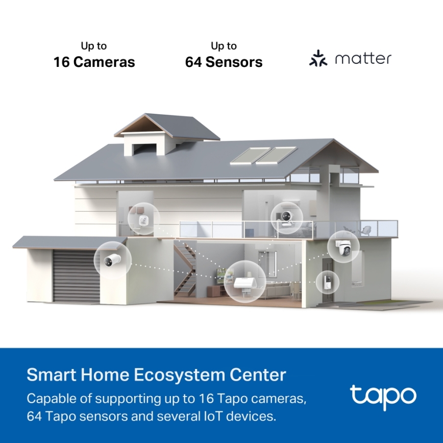 TP-Link - Išmanioji MATTER HomeBase Wi‑Fi bazė