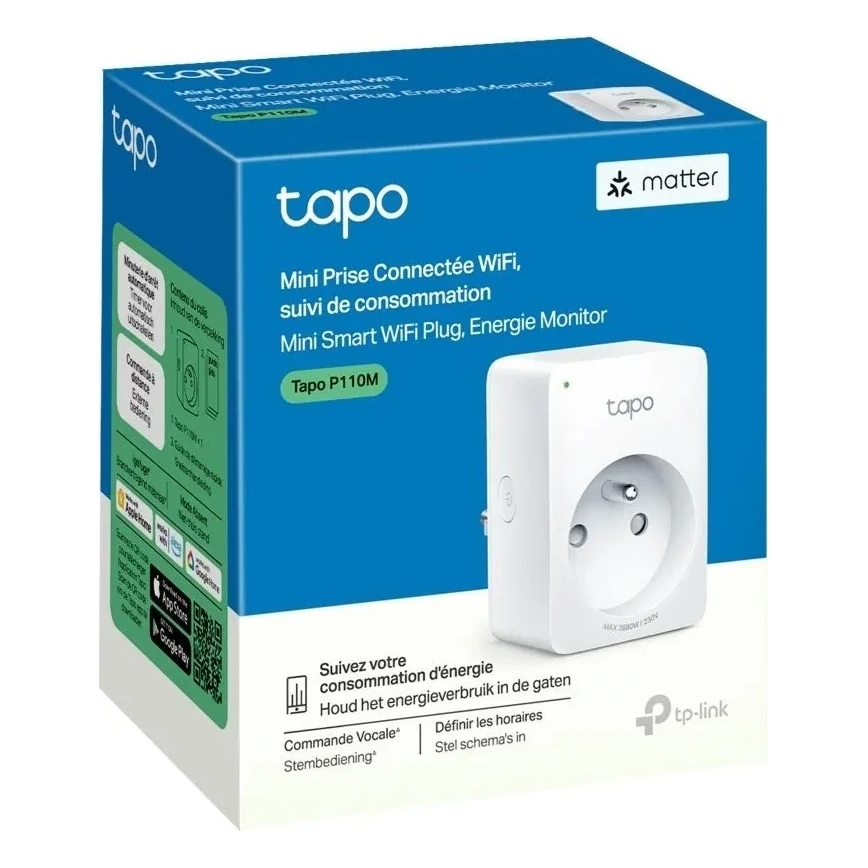 TP-Link - Išmanioji kištukinė rozetė E MATTER 3690W Wi-Fi
