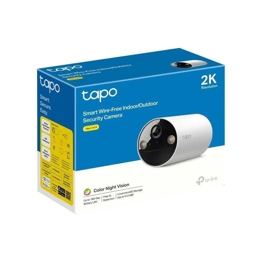 TP-Link - Išmanioji lauko kamera IP65 Wi-Fi Tuya