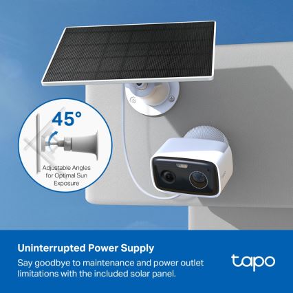 TP-Link - Išmanioji saulės kamera 5200 mAh 5V IP65 Wi-Fi