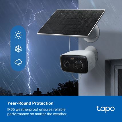 TP-Link - Išmanioji saulės kamera 5200 mAh 5V IP65 Wi-Fi