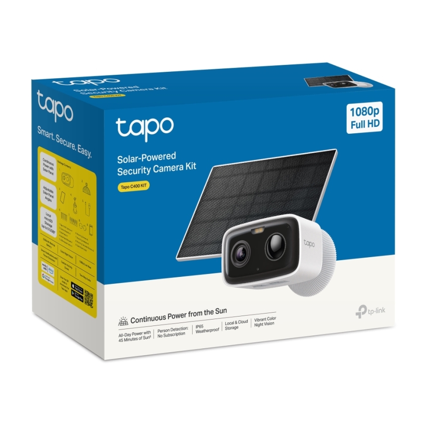 TP-Link - Išmanioji saulės kamera 5200 mAh 5V IP65 Wi-Fi