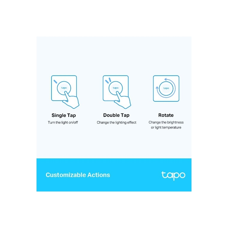 TP-Link - Išmanus jutiklinis dimeris 1xCR2032