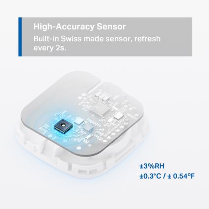 TP-Link - Išmanus temperatūros ir drėgmės jutiklis 1xCR2450 Wi-Fi