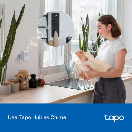 TP-Link - Išmanusis mini vaizdo durų skambutis su Wi-Fi