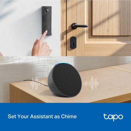 TP-Link - Išmanusis mini vaizdo durų skambutis su Wi-Fi