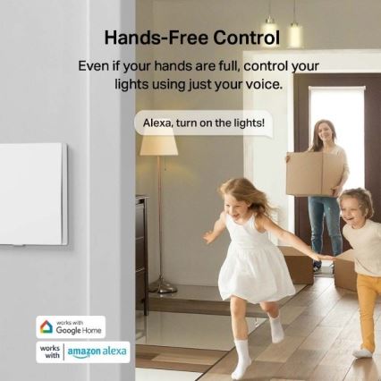 TP-Link - Išmanusis šviesos jungiklis 2xAAA Wi-Fi