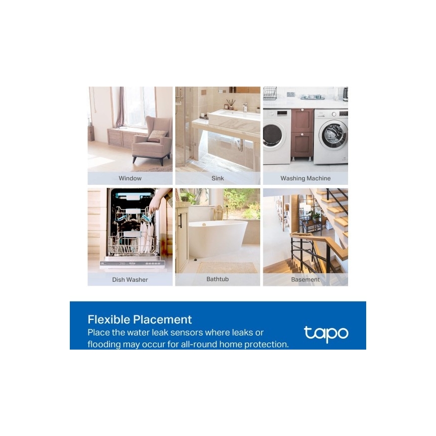 TP-Link - Išmanusis vandens nuotėkio jutiklis 2xAAA