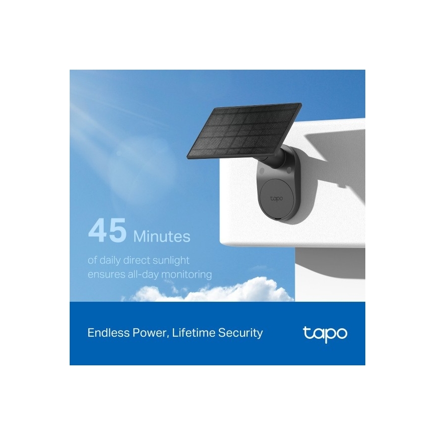 TP-Link - Lauko saulės kamera su judesio jutikliu, IP65, Wi-Fi