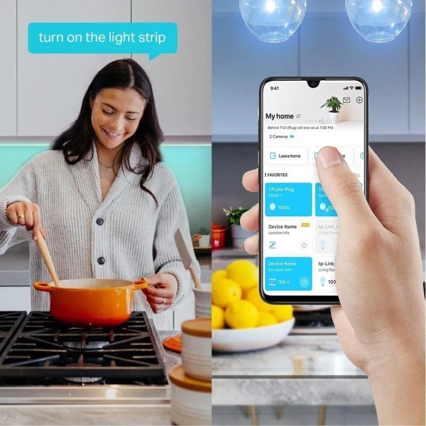 TP-Link - LED RGBW reguliuojama juosta 5 m LED/13,5W/230V Wi-Fi