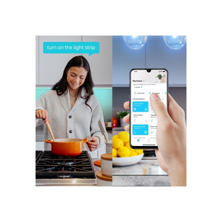 TP-Link - LED RGBW reguliuojama juosta 5 m LED/20,5W/230V Wi-Fi