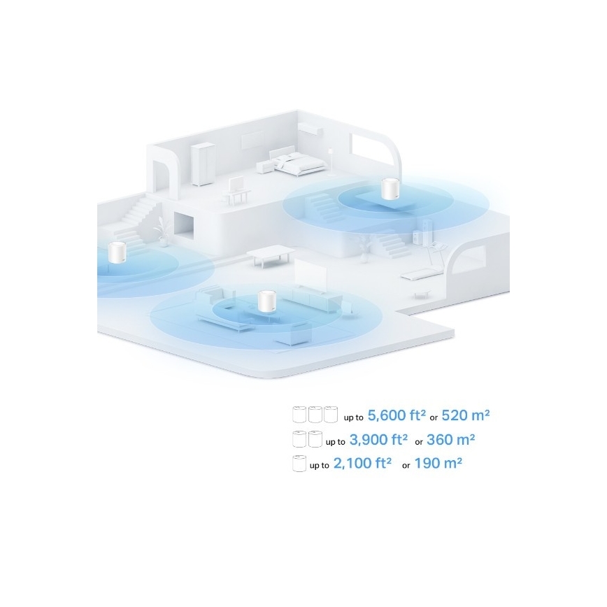 TP-Link - Wi-Fi 6 mesh sistema visam namui Deco X10