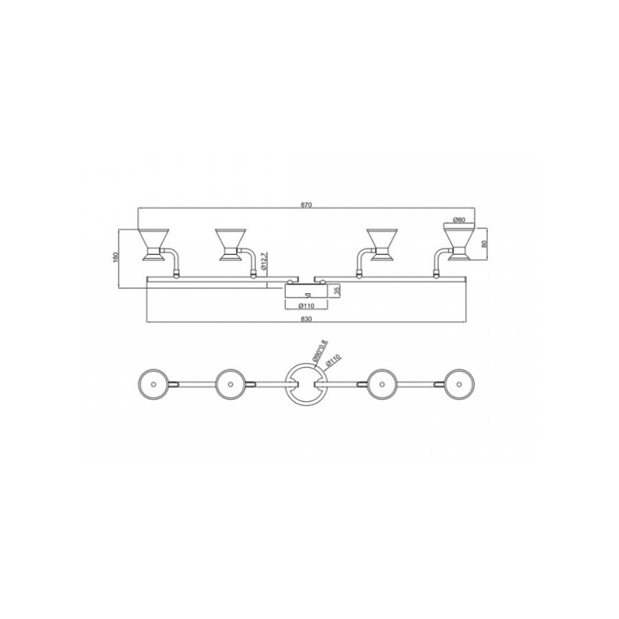 Trio - LED Akcentinis šviestuvas DUKE 4xLED/4,3W/230V