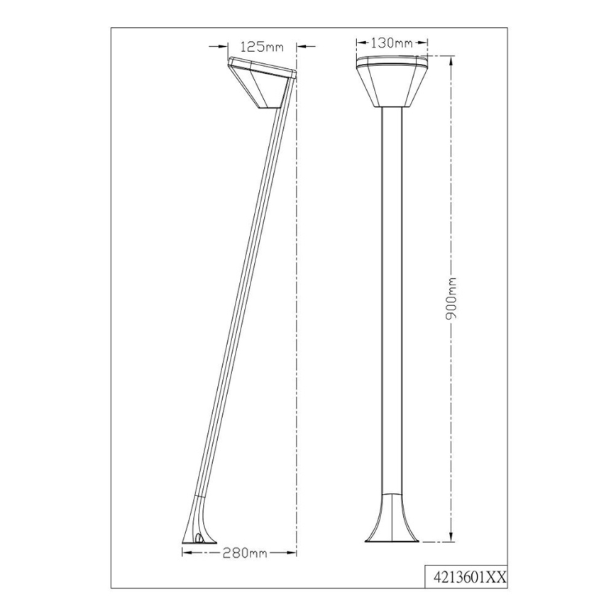 TRIO - LED lauko šviestuvas VOLTURNO LED/5,5W/230V IP54