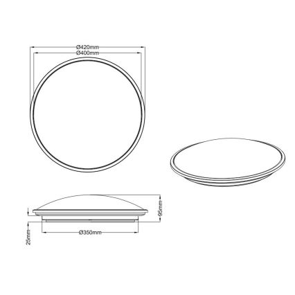 Trio - LED Reguliuojamas lubinis šviestuvas CONDOR LED/21W/230V