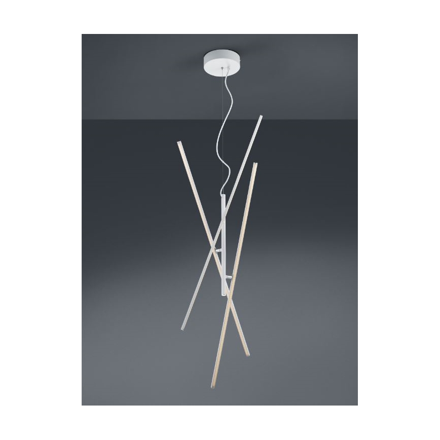 Trio - LED Reguliuojamas pakabinamas sietynas TIRIAC 3xLED/8,5W/230V baltas