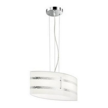 Trio - Pakabinamas šviestuvas ant laido NIKOSIA 2xE27/40W/230V sidabrinės spalvos