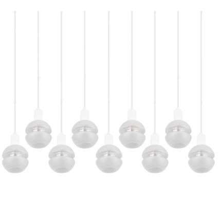 Trio - Pakabinamas šviestuvas MELA 9xE14/25W/230V, baltas