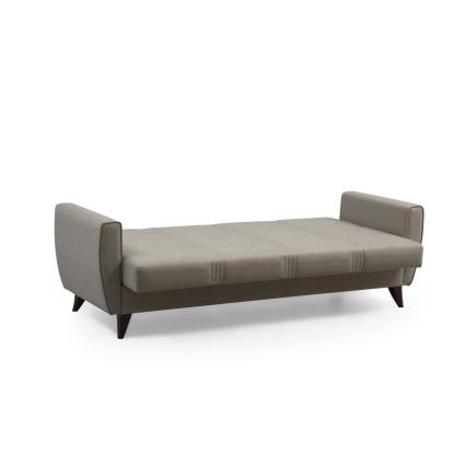 Trivietė išskleidžiama sofa-lova KORFU, smėlio spalvos