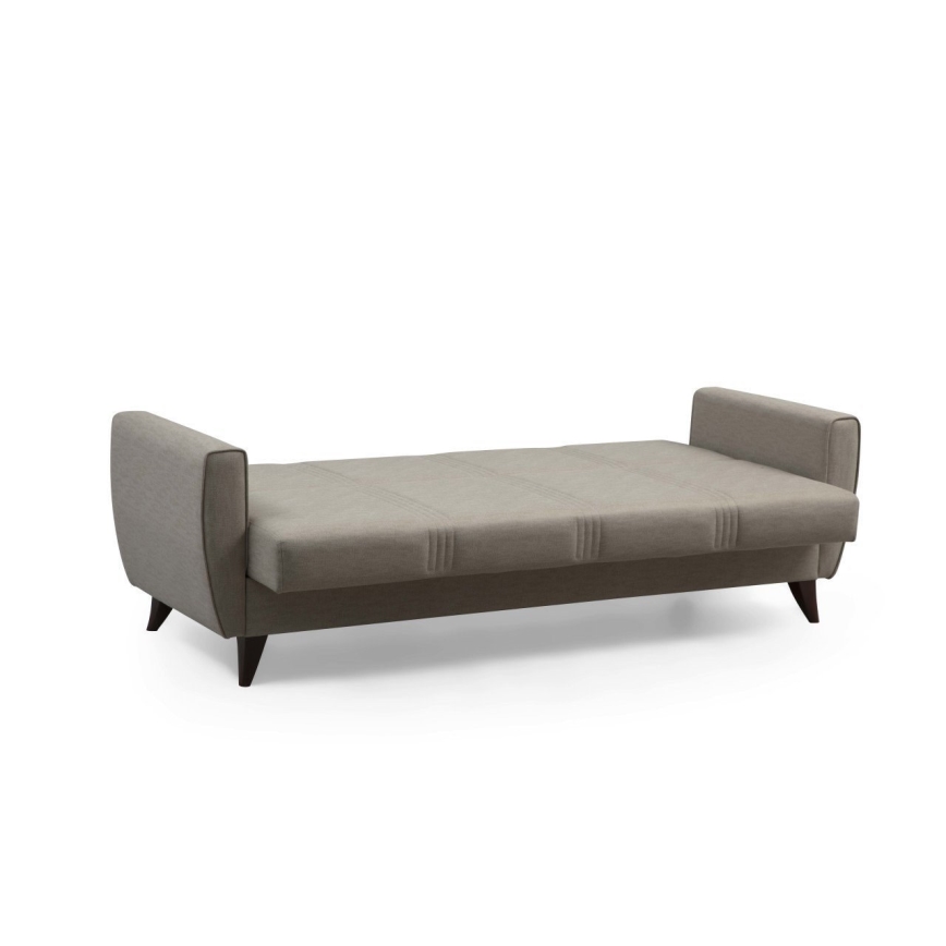 Trivietė išskleidžiama sofa-lova KORFU, smėlio spalvos
