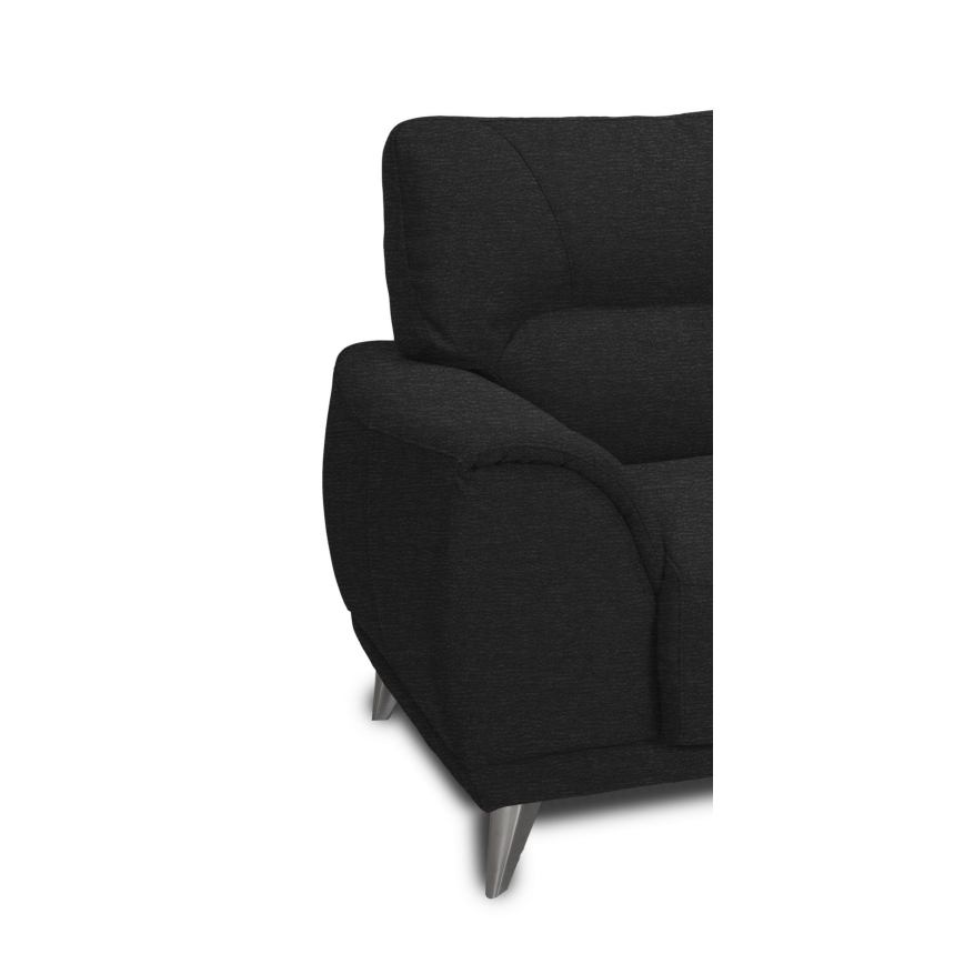 Trivietė sofa LIVORNO juoda