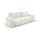 Trivietė sulankstoma sofa su apmušalais su sandėliavimo vieta ALMADA smėlio spalva
