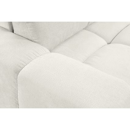 Trivietė sulankstoma sofa su apmušalais su sandėliavimo vieta ALMADA smėlio spalva