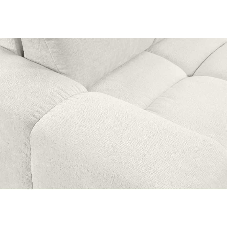 Trivietė sulankstoma sofa su apmušalais su sandėliavimo vieta ALMADA smėlio spalva