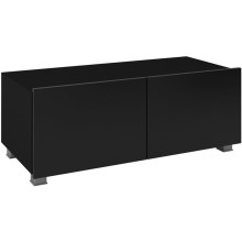 TV stalas PAVO 37x100 cm blizgi juoda/matinė juoda