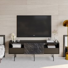TV staliukas DERIN 65x180 cm juodas