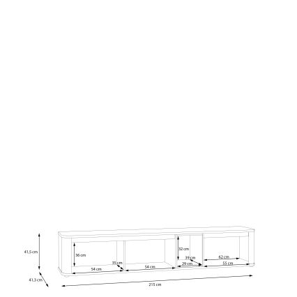 TV staliukas INAR rudas/rudas