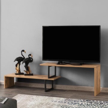 TV staliukas OVIT 44x153 cm ruda/juoda
