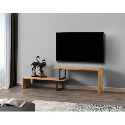 TV staliukas OVIT 44x153 cm ruda/juoda