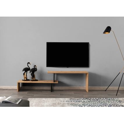 TV staliukas OVIT 44x153 cm ruda/juoda