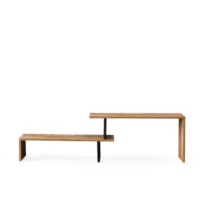 TV staliukas OVIT 44x153 cm ruda/juoda