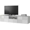 TV staliukas SERIAN 184x42x42 cm baltas