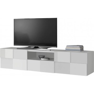 TV staliukas SERIAN 184x42x42 cm baltas