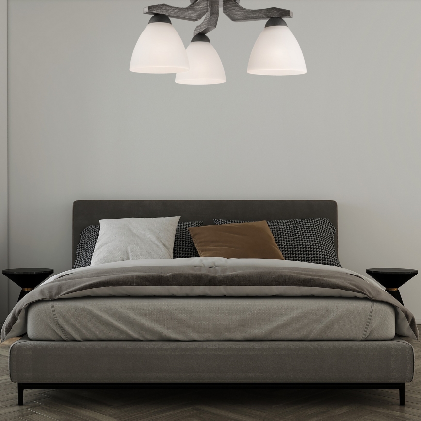 Tvirtinamas sietynas ADRIANO 3xE27/60W/230V bukas
