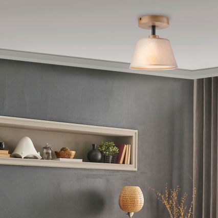 Tvirtinamas sietynas ANTONIO 1xE14/60W/230V smėlio spalva/ąžuolas