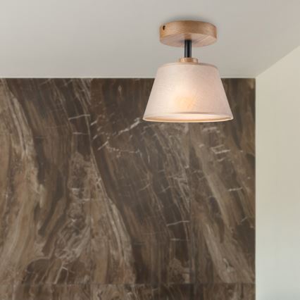 Tvirtinamas sietynas ANTONIO 1xE14/60W/230V smėlio spalva/ąžuolas
