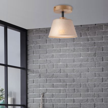 Tvirtinamas sietynas ANTONIO 1xE14/60W/230V smėlio spalva/ąžuolas