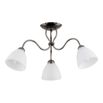 Tvirtinamas sietynas ARIEL 3xE27/15W/230V pilka