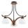 Tvirtinamas sietynas BAFIA 3xE27/15W/230V ruda