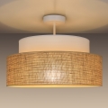 Tvirtinamas sietynas BOHO 1xE27/60W/230V balta/smėlio spalva