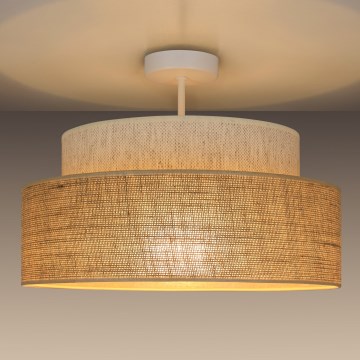 Tvirtinamas sietynas BOHO 1xE27/60W/230V kreminė/smėlio spalva
