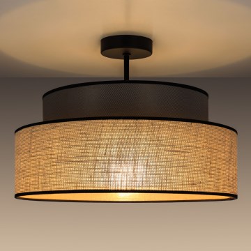 Tvirtinamas sietynas BOHO 1xE27/60W/230V ruda/smėlio spalva