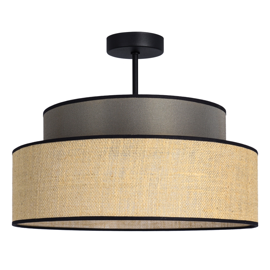 Tvirtinamas sietynas BOHO 1xE27/60W/230V ruda/smėlio spalva
