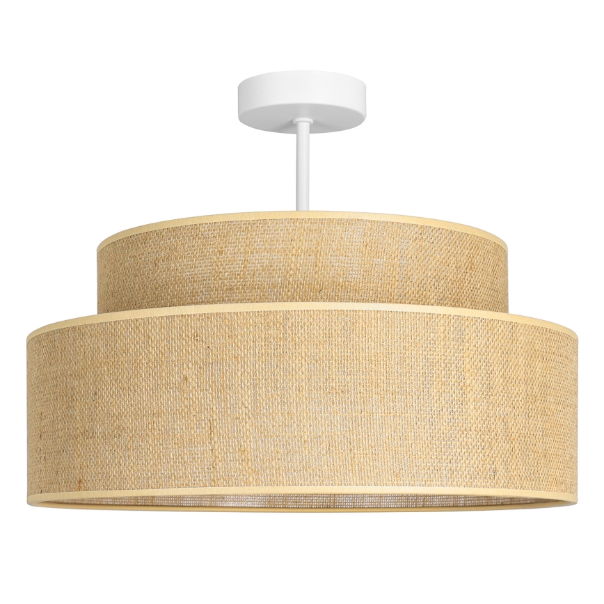 Tvirtinamas sietynas BOHO 1xE27/60W/230V smėlio spalva