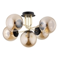 Tvirtinamas sietynas BOSS 5xE14/10W/230V auksas
